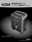 POWERSHRED® 79Ci - Fellowes Canada Ltd.