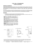 Bellofram T1500 IP Transducer Installation Instructions