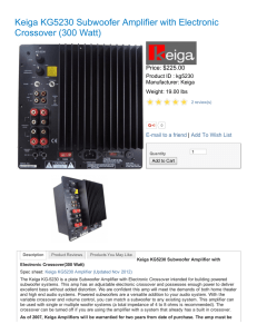 Keiga KG5230 Subwoofer Amplifier