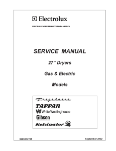 SERVICE MANUAL - Dryer Not Heating?