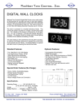digital wall clocks - MidWest Time Control, Inc.