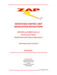 ZAP Opener Series 3 Instructions