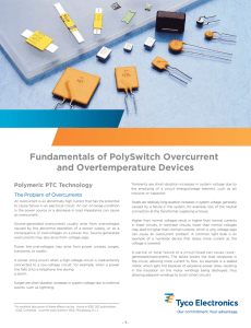 Fundamentals of PolySwitch Overcurrent and