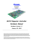 RC210 Repeater Controller Hardware Manual