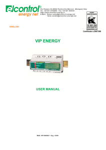 Vip Energy_User Manual Eng.FH11 - elcontrol