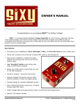 owner`s manual - Molten Voltage