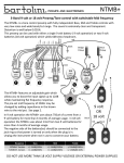 NTMB+ Instruction - Bartolini Pickups and Electronics