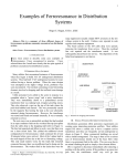 Examples of Ferroresonance in Distribution Systems