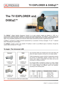 TV Explorer and DiSEqC(TM)