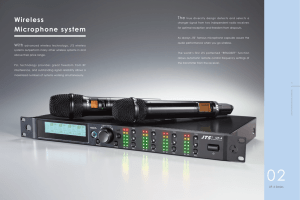 Wireless Microphone system - JTS