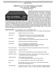 DMX512 to 0-10 Volt Analog Converter