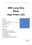 48W Long Strip White High Power LED