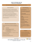 HOW TO PREPARE FOR THE PRACTICAL ASSESSMENT On-line Resources Assess Yourself First