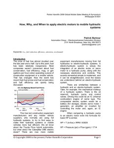 How, Why, and When to apply electric motors to mobile... systems  Patrick Berkner