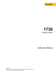 1730  Calibration Manual Energy Analyzer