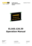 EL160.120.39 Operation Manual TFEL Small Graphics Display