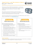 Installation and Maintenance Manual MP700 Multi-Purpose LED