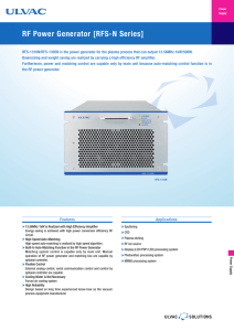 RF Power Generator [RFS-N Series]