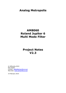 Analog Metropolis AM8060 Roland Jupiter 6 Multi Mode