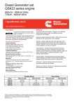 Diesel Generator set QSK23 series engine