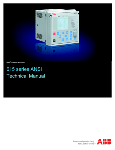 615 series ANSI Technical Manual
