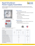 Rapid Shutdown Power Supply Assemblies