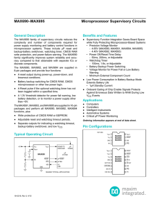 MAX690âMAX695 Microprocessor Supervisory Circuits