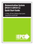 Demonstration System EPC9111/EPC9112 Quick Start Guide