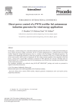 Direct Power Control of a PWM Rectifier Fed Autonomous Induction