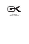 MB 200 OWNER`S MANUAL - Gallien