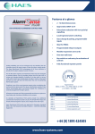 AlarmSense PLUS Panel Data Sheet