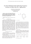 An Ultra-Wideband Self-Calibrating Frequency Divider