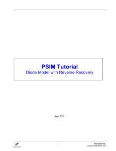 Diode model with reverse recovery