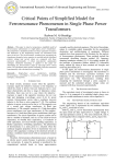 Critical Points of Simplified Model for Ferroresonance Phenomenon in Single Phase Power Transformers