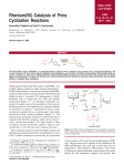 Rhenium(VII) Catalysis of Prins Cyclization Reactions