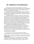 22. Oxidation of Cyclohexanol