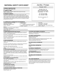 Aeroflex / Protape MATERIAL SAFETY DATA