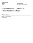 Grignard Reaction - Synthesis of Substituted Benzoic Acids