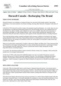 Duracell Canada - Recharging The Brand