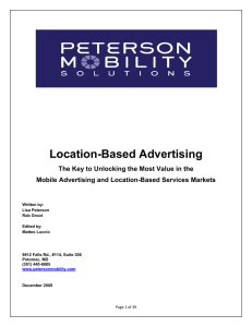 Location-Based Advertising - Mobile Marketing Association