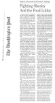 (2002). Fighting obesity and the food lobby