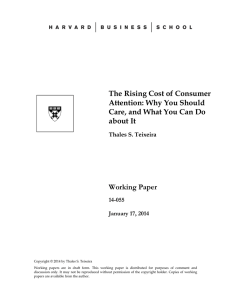 The Rising Cost of Consumer Attention: Why You Should Care, and
