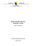 bihet 2007 h1 eng - Direkcija za ekonomsko planiranje BiH