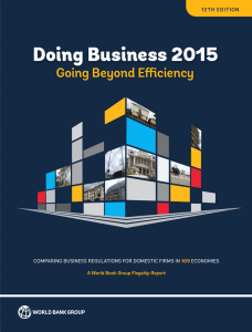Ease of Doing Business 2015