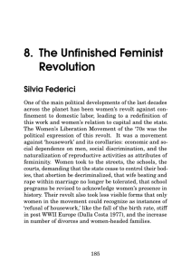 Silvia Federici, “The Unfinished Feminist Revolution” - E-Flux