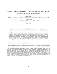 Capital Imports Composition, Complementarities, and the Skill