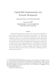 Capital-Skill Complementarity and Economic Development