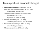 Mercantilism and Physiocracy