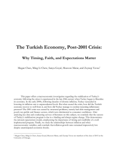 The Turkish Economy, Post-2001 Crisis