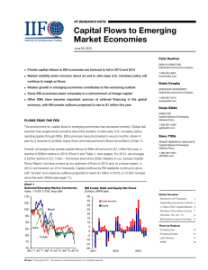 Capital Flows to Emerging Market Economies